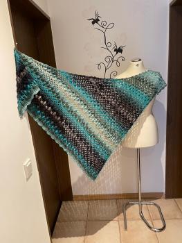 Häkel - Anleitung Tuch *Little Big Poppy* das Originale von Astrid Klemm