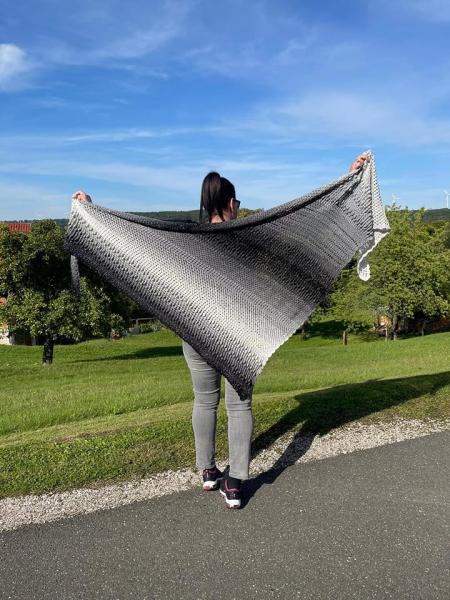 Häkel - Anleitung Tuch *Little Big Poppy* das Originale von Astrid Klemm
